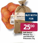 Pnp Onion Netion-2kg And Washed Potatoes-2kg
