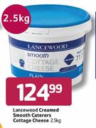 Lancewood Creamed Smooth Caterers Cottage Cheese-2.5kg