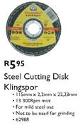 Steel Cutting Disk Klingspor