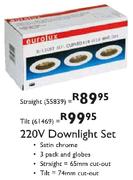 Eurolux 220V Downlight Set Tilt