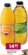 PnP 100% Pure Juice Assorted 1.5 Ltr Each