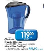 Sunbeam Water Filter Jug-2Ltr