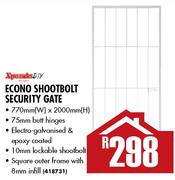 Xpanda DIY Econo Shootbolt Security Gate-770mm(W)x2000mm(H)
