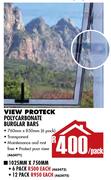 View  6 Pack Proteck Polycarbonate Burglar Bars-1025x750mm Each