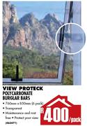 View 6 Pack Proteck Polycarbonate Burglar Bars-760x850mm Each