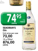 Seagram's Gin-12x750ml