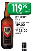 Red Heart Rum-12x750ml