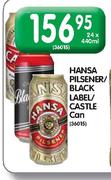 Hansa Pilsener/Black Label/Castle Can-24x440ml