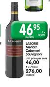 Laborie Merlot/Cabernet Sauvignon-6x750ml