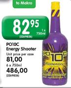 PO10C Energy Shooter-6x750ml