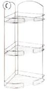 2 Tier Shower Caddy With Soap Dish