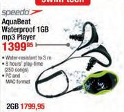 Speedo Aquabeat Waterproof 1GB MP3 Player
