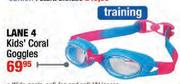 Lane 4 Kids' Coral Goggles