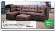Terrace Leisure 6 Piece Wisconsin Modular Wicker Set Per Set