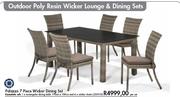 Palazzo 7 Piece Wicker Dining Set Per Set(238935)