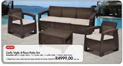 Keter Carfu Triple 4 Piece Patio Set Per Set