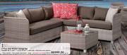 Terrace Leisure 4 Piece Bali Wicker Lounge Set 