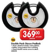 Yale Double Pack Discus Padlock-Per Pack