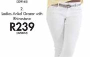 Ladies Ankel Grazer With Rhinestone-Each