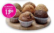 Muffins Assorted-6's Per Pack