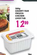 Country Fair Frozen Chicken Liver Tub-500g