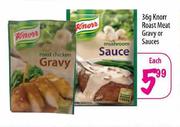 Knorr Roast Meat Gravy Or Sauces-36g Each