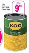 Koo Sweetcorn Cream Style-415g