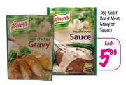 Knorr Roast Meat Gravy or Sauces - 36gm Each