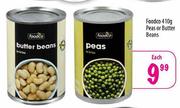 Foodco Butter Beans - 410gm Each