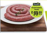 Foodco Traditional Wors Per Kg