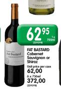 Fat Bastard Cabernet Sauvignon Or Shiraz-6X750ml