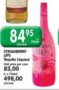 Strawberry Lips Tequila Liqueur-750ml