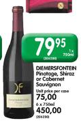 Diemersfontein Pinotage, Shiraz Or Cabernet Sauvignon-6X750ml