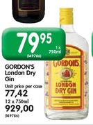 Gordon's London Dry Gin-12X750ml