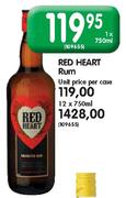 Red Heart Rum-750ml
