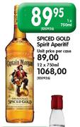 Spiced Gold Spirit Aperitif-12X750ml