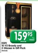 KW 10 YO Brandy And 2 Glasses In Gift Pack-750ml
