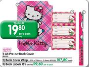 Hello Kitty A4 Pre-Cut Book Cover-Per 5 Pack