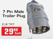 7 Pin Male Trailer Plug-Each
