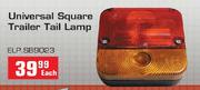 Universal Square Trailer Tail Lamp-Each