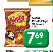 Simba Potato Chips-125g Each