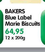 Bakers Blue Marie Biscuits-12x200g