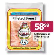 Goldi Skinless Fillet Breast-2Kg