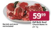PnP Bulk Beef Chuck Bone In-Per Kg