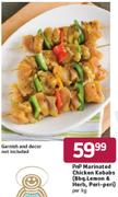 PnP Marinated Chicken Kebabs (Bbq.Lemon & Herb, Peri-peri)-Per kg