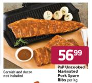 PnP Uncooked Marinated Pork Spare Ribs-Per Kg