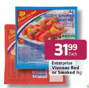 Enterprise Viennas Red Or Smoked-1kg Each