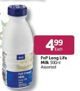 PnP Long Life Milk-500ml