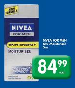 Nivea For Men Q10 Moisturiser-50ml Each 