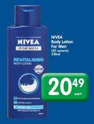 Nivea Body Lotion For Men-250ml Each